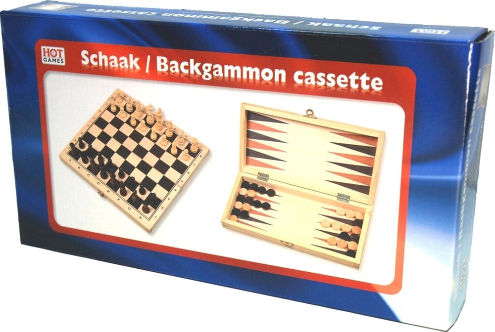 Schaak & Backgammon Klapcassette