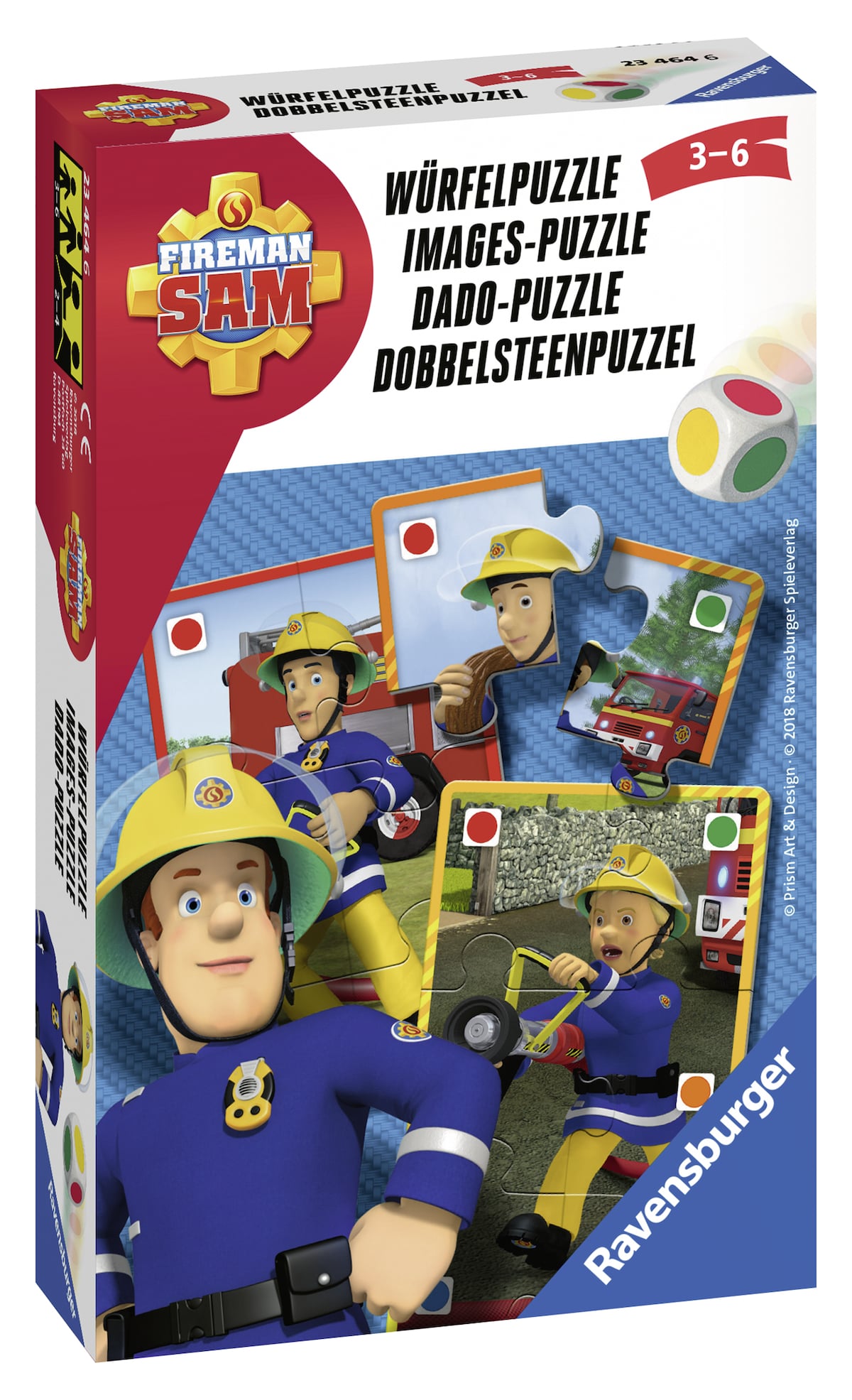 Brandweerman Sam - Dobbelsteenpuzzel